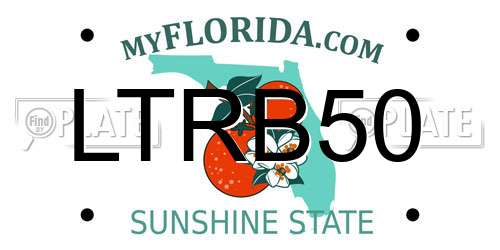 LTRB50 Florida License Plate