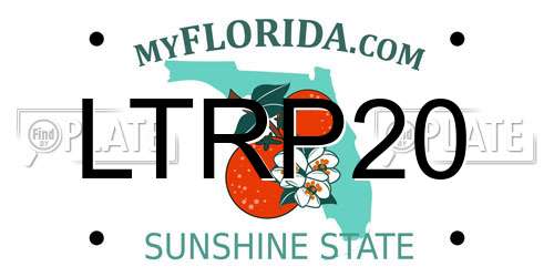 LTRP20 Florida License Plate