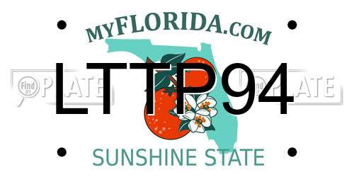 LTTP94 Florida License Plate