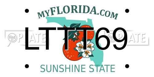 LTTT69 Florida License Plate