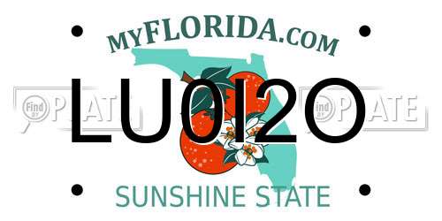 LU0I2O Florida License Plate