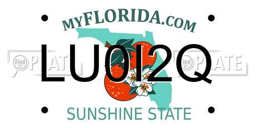 LU0I2Q Florida License Plate