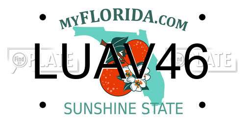 LUAV46 Florida License Plate