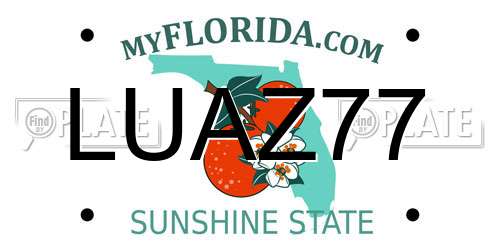 LUAZ77 Florida License Plate