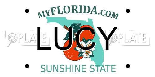 LUCY Florida License Plate