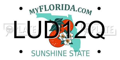 LUD12Q Florida License Plate