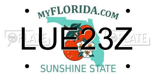 LUE23Z Florida License Plate