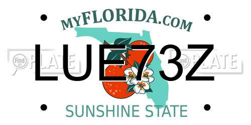 LUE73Z Florida License Plate