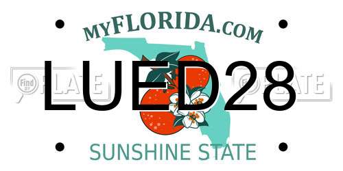 LUED28 Florida License Plate