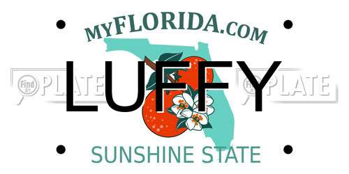 LUFFY Florida License Plate