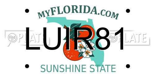 LUIR81 Florida License Plate