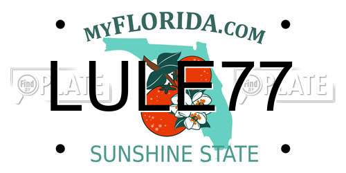 LULE77 Florida License Plate