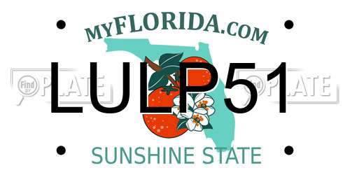 LULP51 Florida License Plate