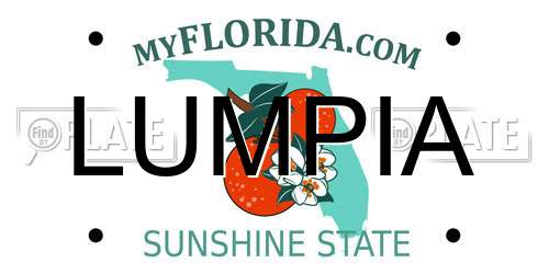 LUMPIA Florida License Plate