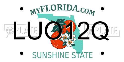LUO12Q Florida License Plate