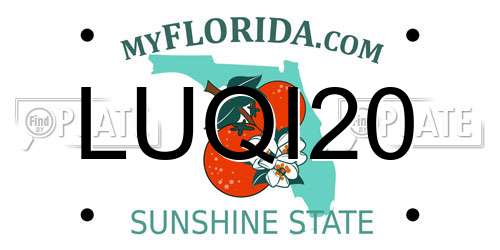 LUQI20 Florida License Plate