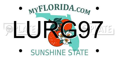 LURG97 Florida License Plate