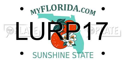 LURP17 Florida License Plate