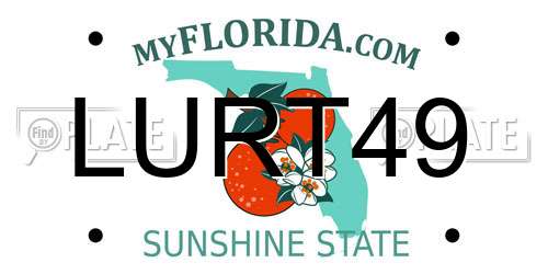 LURT49 Florida License Plate