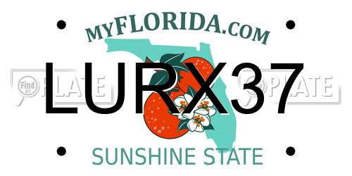 LURX37 Florida License Plate