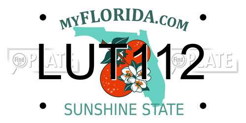 LUT112 Florida License Plate