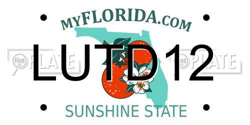 LUTD12 Florida License Plate