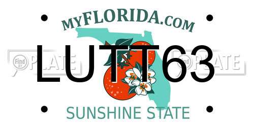 LUTT63 Florida License Plate