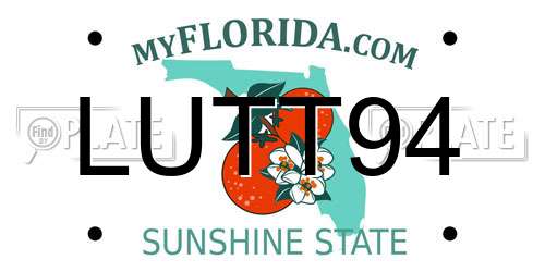 LUTT94 Florida License Plate