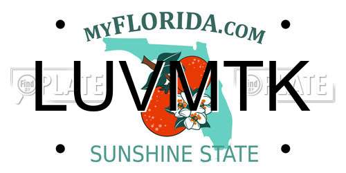 LUVMTK Florida License Plate