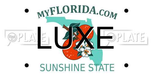 LUXE Florida License Plate