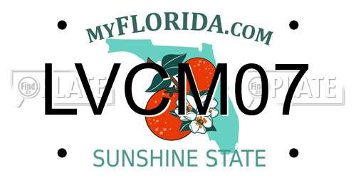 LVCM07 Florida License Plate