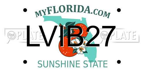 LVIB27 Florida License Plate