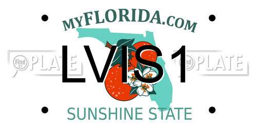 LVIS1 Florida License Plate