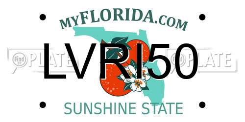 LVRI50 Florida License Plate