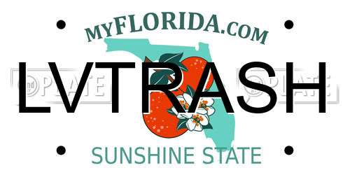 LVTRASH Florida License Plate