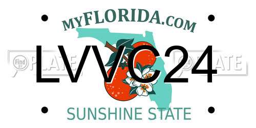 LVVC24 Florida License Plate