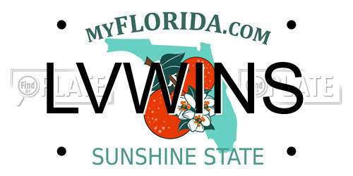 LVWINS Florida License Plate
