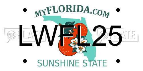LWFL25 Florida License Plate