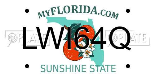 LWI64Q Florida License Plate