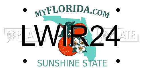 LWIR24 Florida License Plate