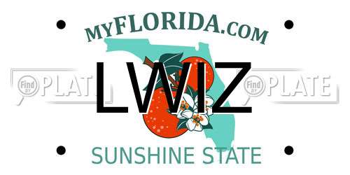 LWIZ Florida License Plate