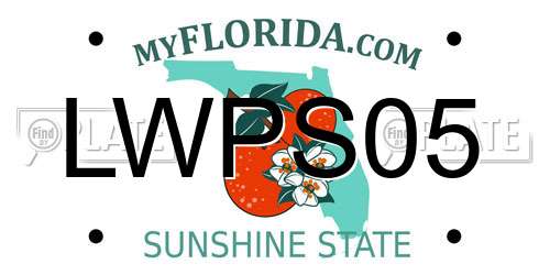 LWPS05 Florida License Plate