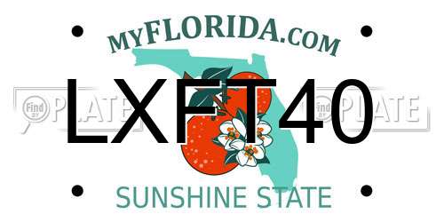 LXFT40 Florida License Plate