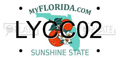 LYCC02 Florida License Plate
