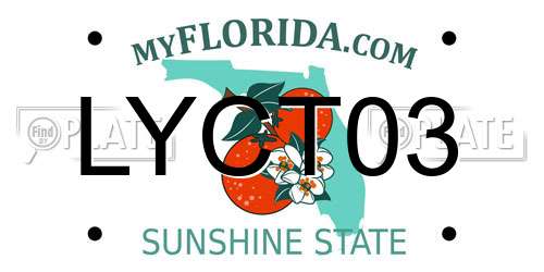 LYCT03 Florida License Plate