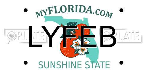 LYFEB Florida License Plate