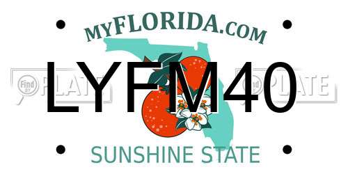 LYFM40 Florida License Plate