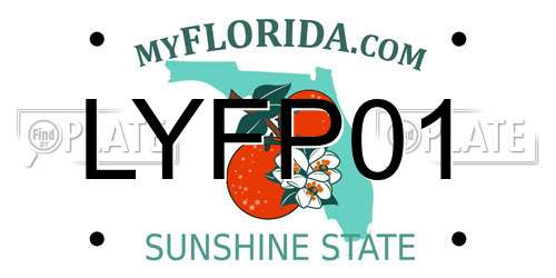 LYFP01 Florida License Plate