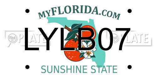 LYLB07 Florida License Plate