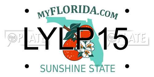 LYLP15 Florida License Plate